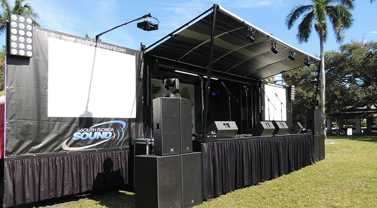 Based in South Florida, We supply live sound and event services across the South Florida area. Wheather you are staging an event with a variety of bands pr DJ's, you are a performer putting together your own gig, or you are a business looking for quality public address, we have a high quality, cost effective PA hire solution to suit your needs.